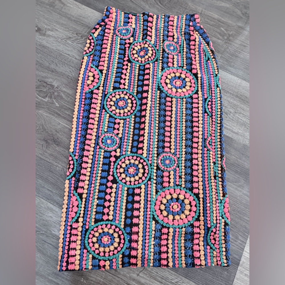 Colorful sequin skirt